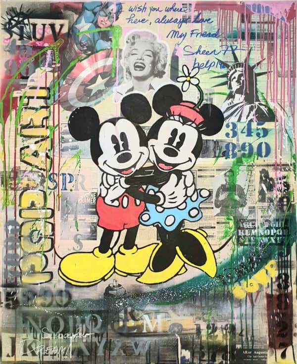 ⁦mickey mini mouse ציור מקורי⁩ – תמונה ⁦2⁩