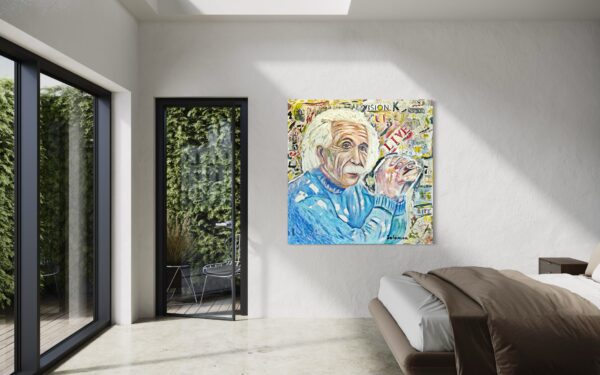 ⁦איינשטיין ציור קולאז' מקורי⁩ – תמונה ⁦3⁩