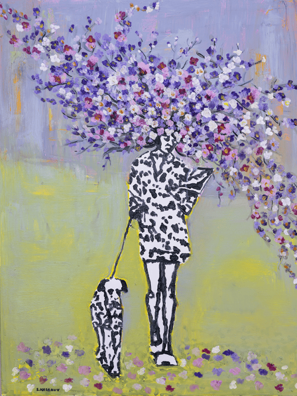 Dalmatian dog ציור מקורי