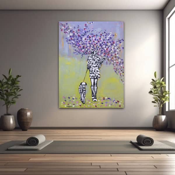⁦Dalmatian dog ציור מקורי⁩ – תמונה ⁦4⁩